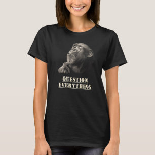 Fragen Sie alles Wise Chimpanzee Artwork für Sk T-Shirt