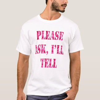 Fragen Sie bitte mich sagt rosa Camouflage T-Shirt