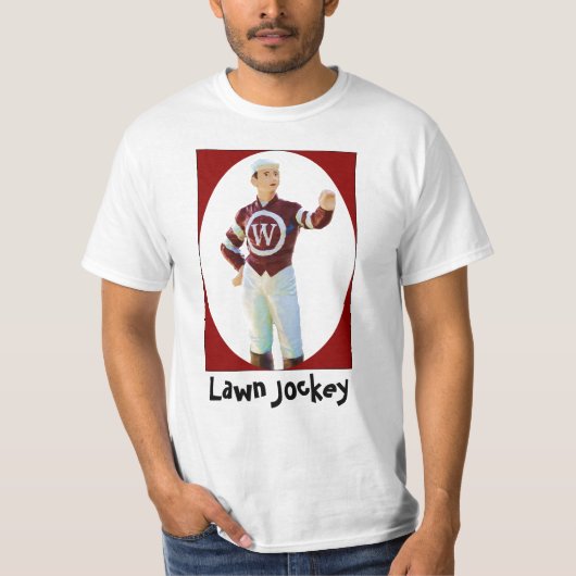 Fragen Sie den Rasen-Jockey, was auf seinem T-Shirt (Vorderseite)