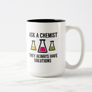 Fragen Sie einen Chemiker Zweifarbige Tasse