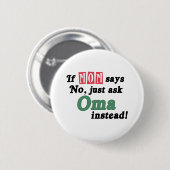 Fragen Sie einfach Oma Button (Vorne & Hinten)
