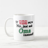 Fragen Sie einfach Oma Kaffeetasse (Links)
