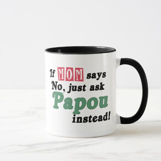 Fragen Sie einfach Papou Tasse (Rechts)