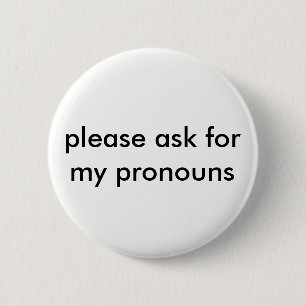 fragen Sie für Pronomenknopf Button