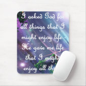 Fragen Sie Gott Mousepad (Mit Mouse)