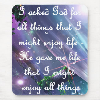Fragen Sie Gott Mousepad