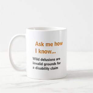 Fragen Sie mich… Boden der Wahnvorstellungen nicht Kaffeetasse