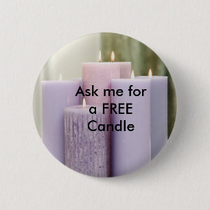 Fragen Sie mich für eine FREIE Kerze Button