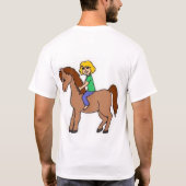 Fragen Sie mich Reiter? T-Shirt (Rückseite)