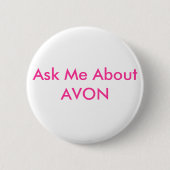 Fragen Sie mich über AVON Button (Vorderseite)