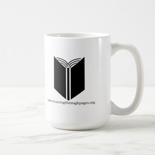 Fragen Sie mich über Bücher Kaffeetasse (Rechts)