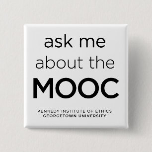 "Fragen Sie mich über das MOOC" Knopf Button