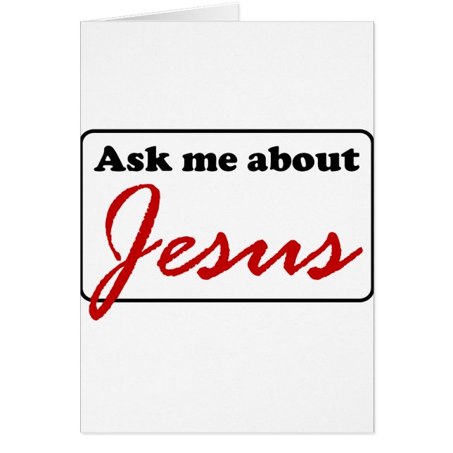 Fragen Sie mich über Jesus (Vorne)
