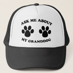 Fragen Sie mich über mein Granddog Truckerkappe