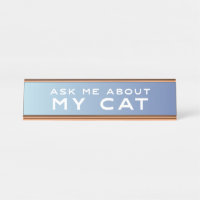 Fragen Sie mich über mein Katze blaues Ombre