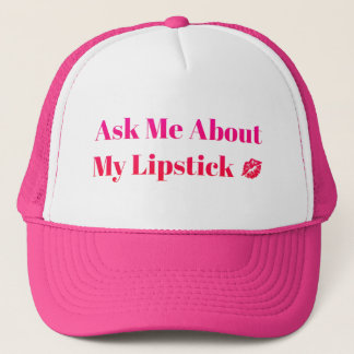 Fragen Sie mich über mein lipstick5 Truckerkappe