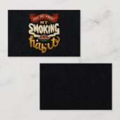 Fragen Sie mich über mein rauchende Visitenkarte (Vorne/Hinten)