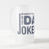 Fragen Sie mich über mein transparentes lustiges Mattglas Bierglas (Vorderseite Links)