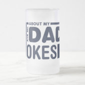 Fragen Sie mich über mein transparentes lustiges Mattglas Bierglas (Mittel)