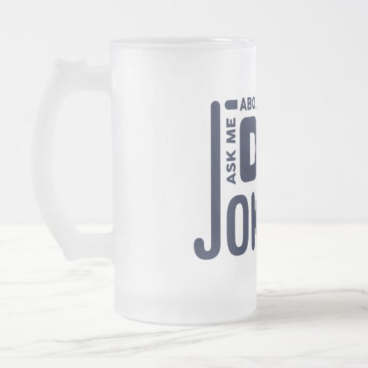 Fragen Sie mich über mein transparentes lustiges Mattglas Bierglas (Links)