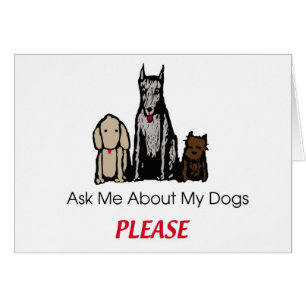 Fragen Sie mich über meine Hundekarte