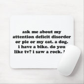 Fragen Sie mich über meine Mousepad (Mit Mouse)