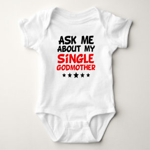 Fragen Sie mich über meine Single-Patin Baby Strampler