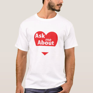 Fragen Sie mich über meinen Blog - dunkles Shirt