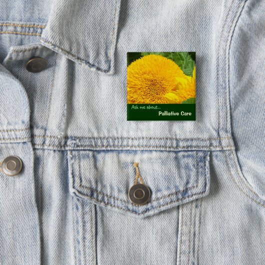 Fragen Sie mich über palliatives Sorgfaltknöpfe Button (Beispiel)