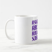 Fragen Sie mich über Rocket-Wissenschaft Kaffeetasse (Links)