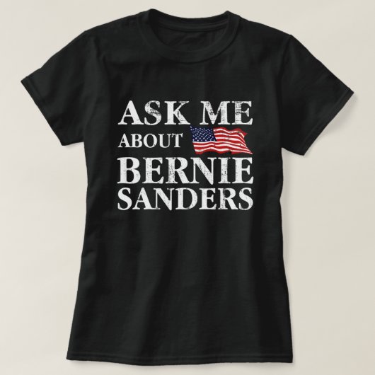 Fragen Sie mich über T-Shirt (Design vorne)