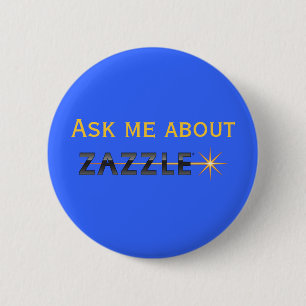 Fragen Sie mich über Zazzle Button