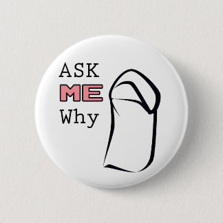Fragen Sie MICH, warum (Niqab) Button