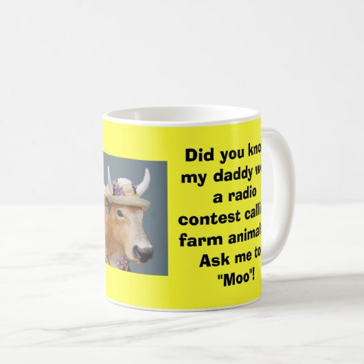 Fragen Sie mich zu MOO Kaffeetasse (VorderseiteRechts)