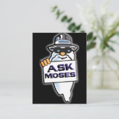 Fragen Sie Moses Postkarte (Stehend Vorderseite)
