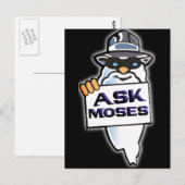 Fragen Sie Moses Postkarte (Vorne/Hinten)