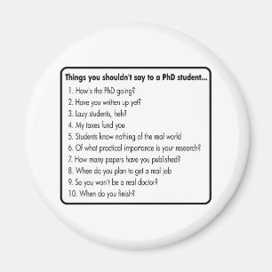 Fragen Sie nicht einen PhD Magnet
