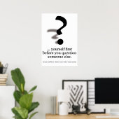 Fragen Sie sich selbst. Poster (Heimbüro)