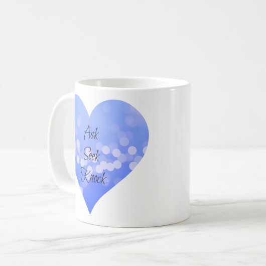 Fragen Sie Suchvorgang-Schlag Kaffeetasse (Vorderseite Links)