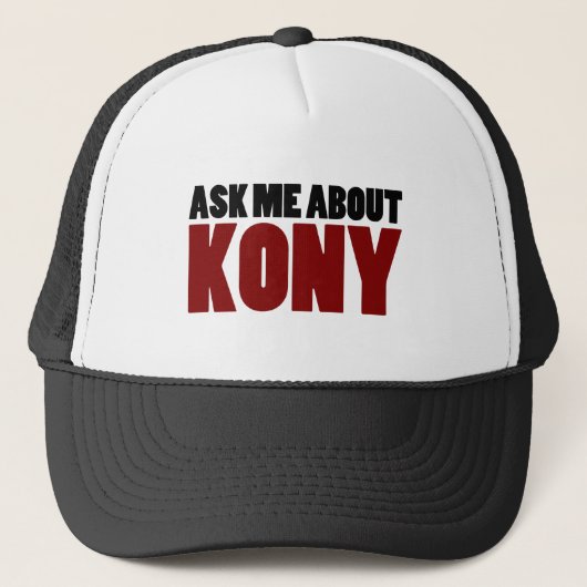 Fragen Sie über Frage Kony 2012 Endjosephs Kony Truckerkappe (Vorderseite)