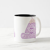Fragen Sie über meine Enkelin Zweifarbige Tasse (VorderseiteRechts)