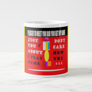 Fragen zu mehr Themenwörtern Botschaft und Kunst Jumbo-Tasse