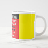 Fragen zu mehr Themenwörtern Botschaft und Kunst Jumbo-Tasse (Rechts)