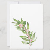 Fragen zum Brautparty Frühlingsblumen Einladung (Rückseite)