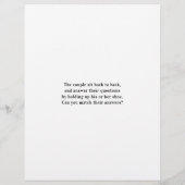 Fragen zum Hochzeitsschuh (Rückseite)