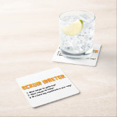 Fragen zum Thema "Scrum Master Sprint" Rechteckiger Pappuntersetzer (Vor Ort)