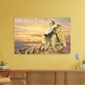 fragend Engelumhüllte Leinwand (Insitu (Wohnzimmer))