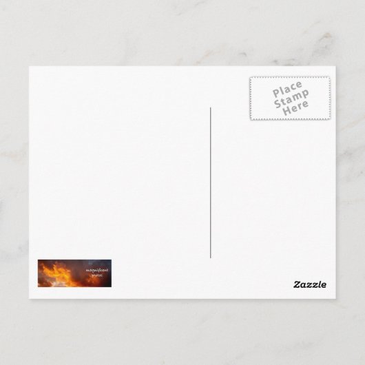 Fragend Vergebung Postkarte (Rückseite)