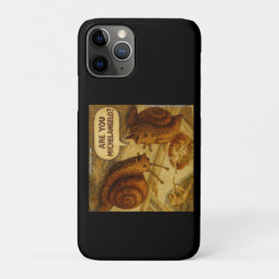 Fragende Schnecke & Michelangelo-Parodie-Cartoon  Case-Mate iPhone Hülle