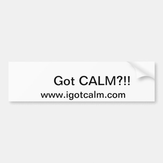 Fragender Autoaufkleber, wenn Sie Ruhe got Autoaufkleber (Vorne)